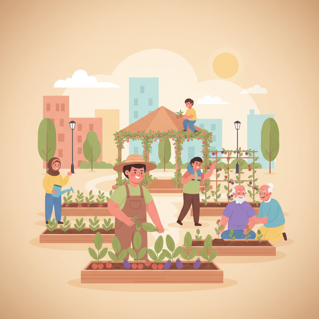 urban farming community habits