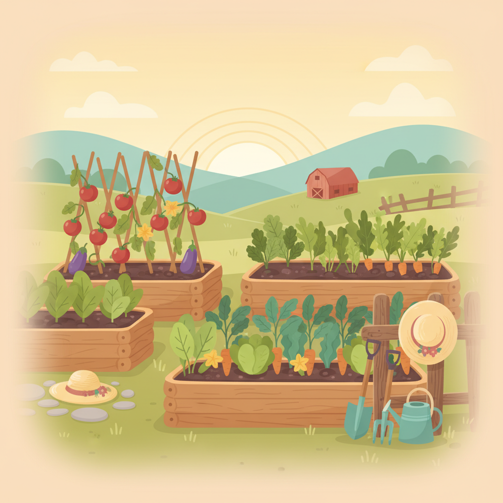 grow seasonal vegetables