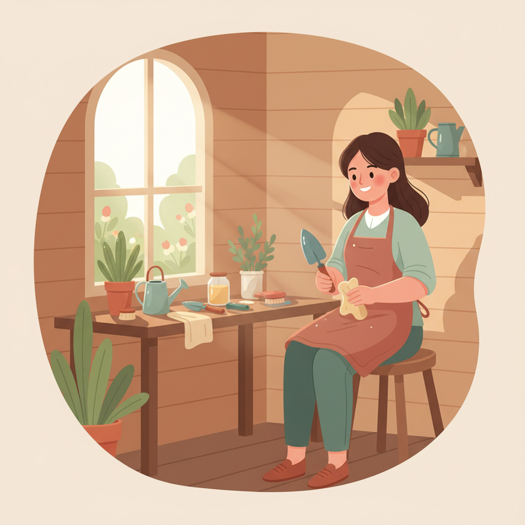 maintain garden tools